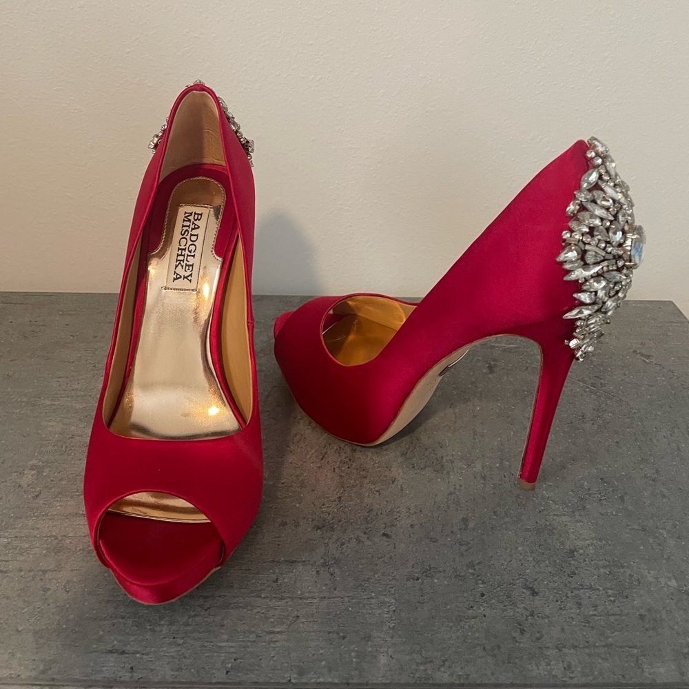 Badgley Mischka Red Heels